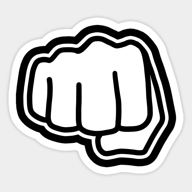 Bro Fist Emoji BroFist Fist Bump Knuckles Sticker by dumbshirts